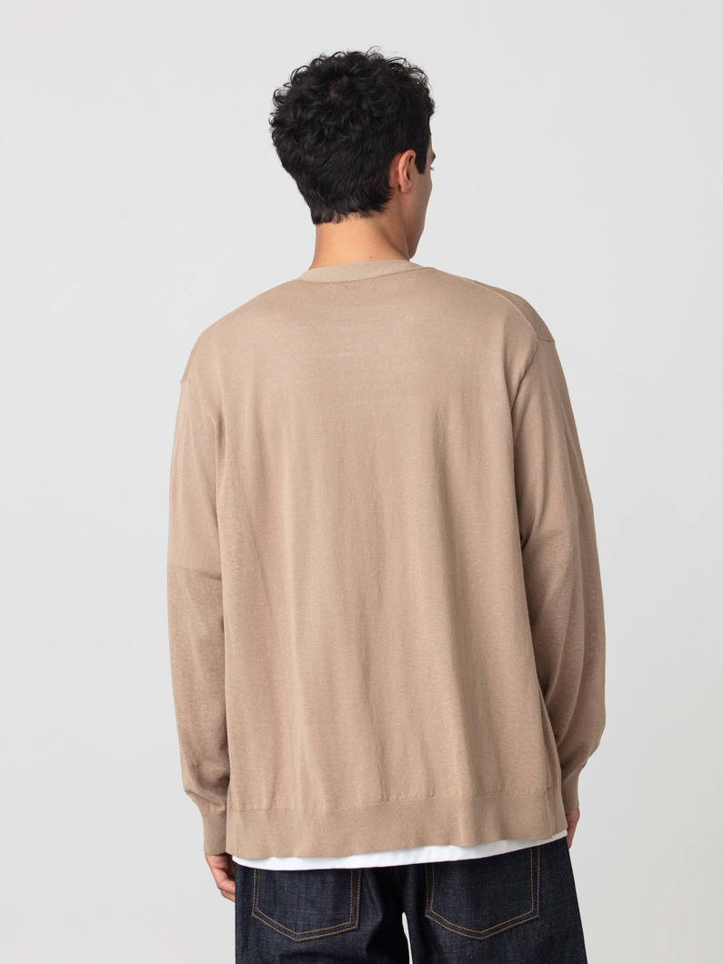 ヘンプコットン ニット カーディガン 詳細画像 beige 2