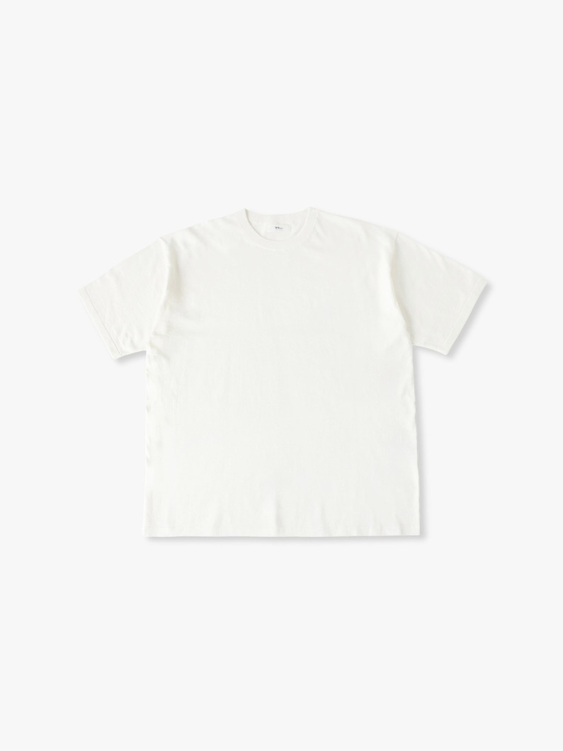 コットンリネン ニット ティー 詳細画像 white 3