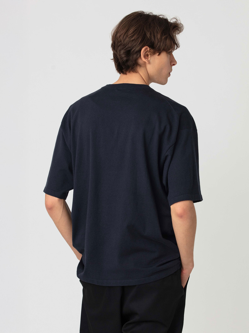 コットンリネン ニット ティー 詳細画像 navy 2