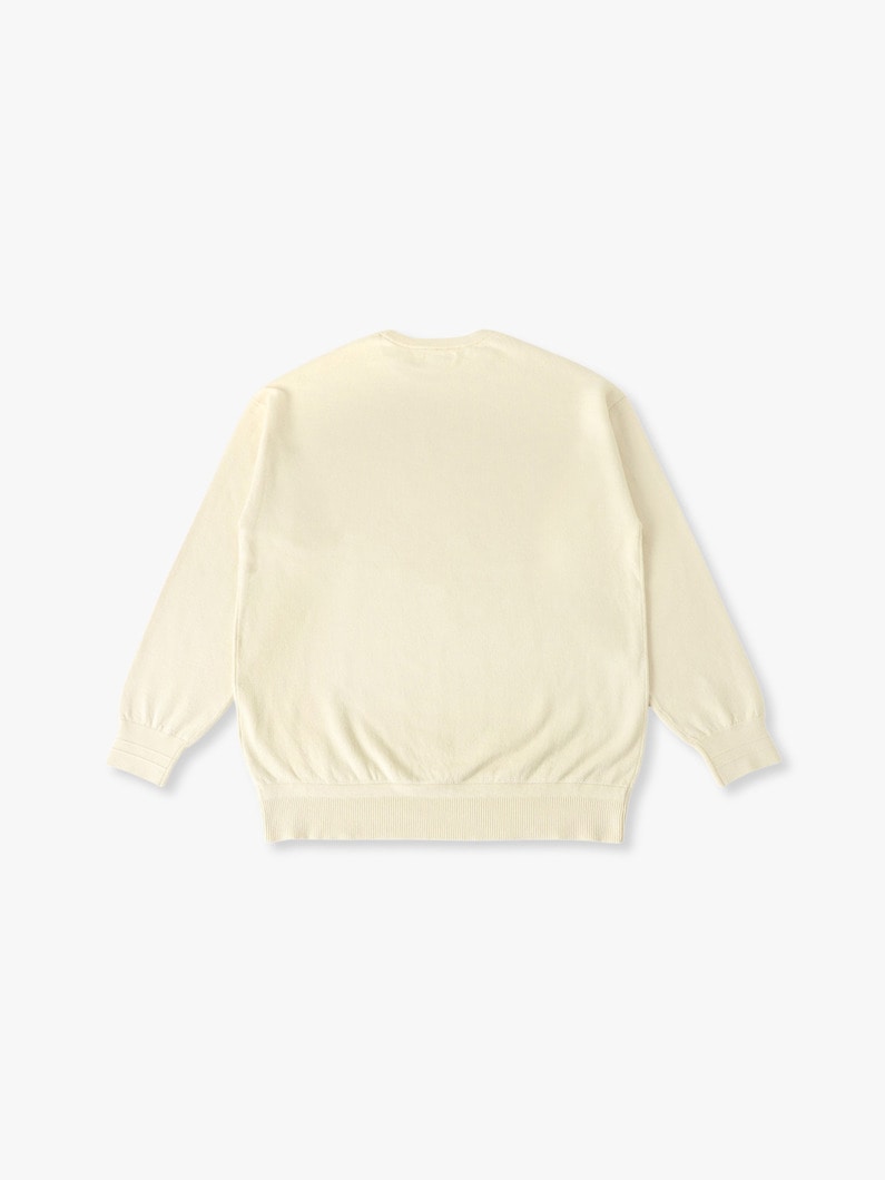 コットンカシミア パイルライニング ニットプルオーバー 詳細画像 ivory 1