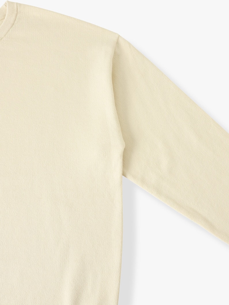 コットンカシミア パイルライニング ニットプルオーバー 詳細画像 ivory 2