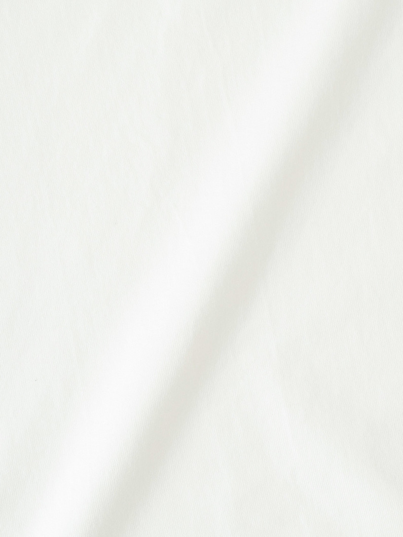 オーガニックコットン ジャージー ロングスリーブティー 詳細画像 white 3