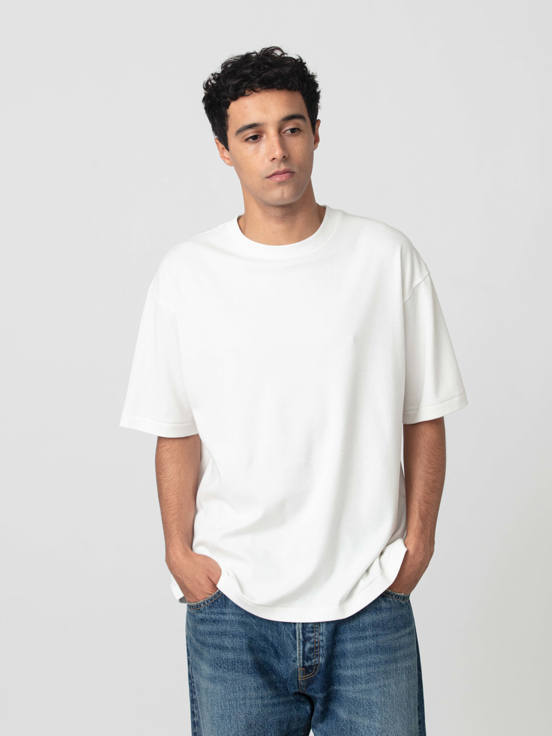 オーガニックコットン スムース ティー 詳細画像 white 1