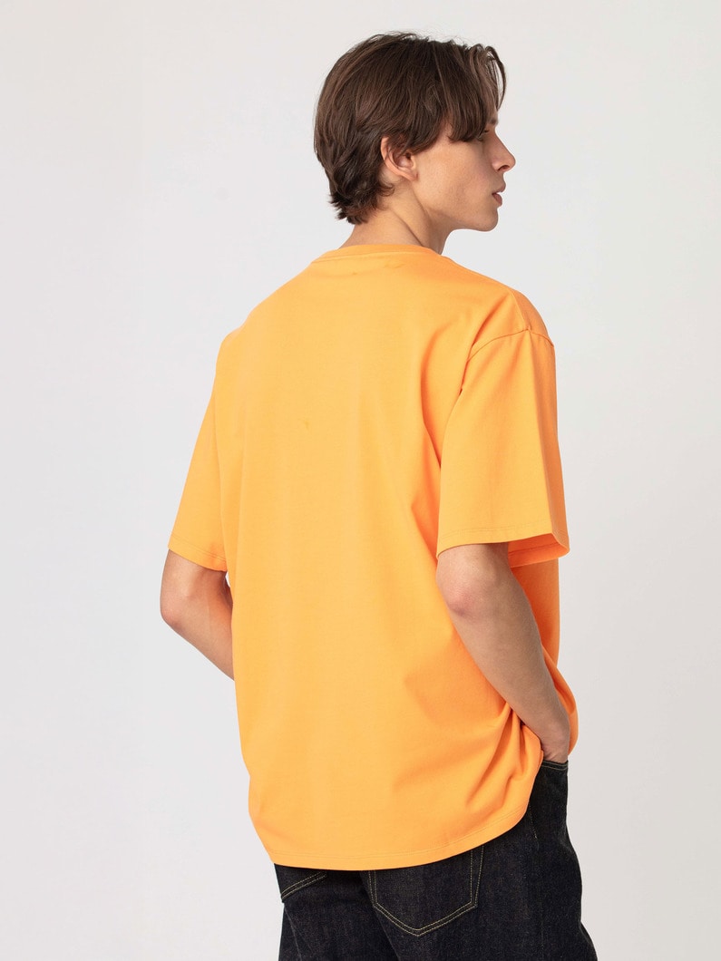 プレーンステッチ ロゴ ティー 詳細画像 orange 2