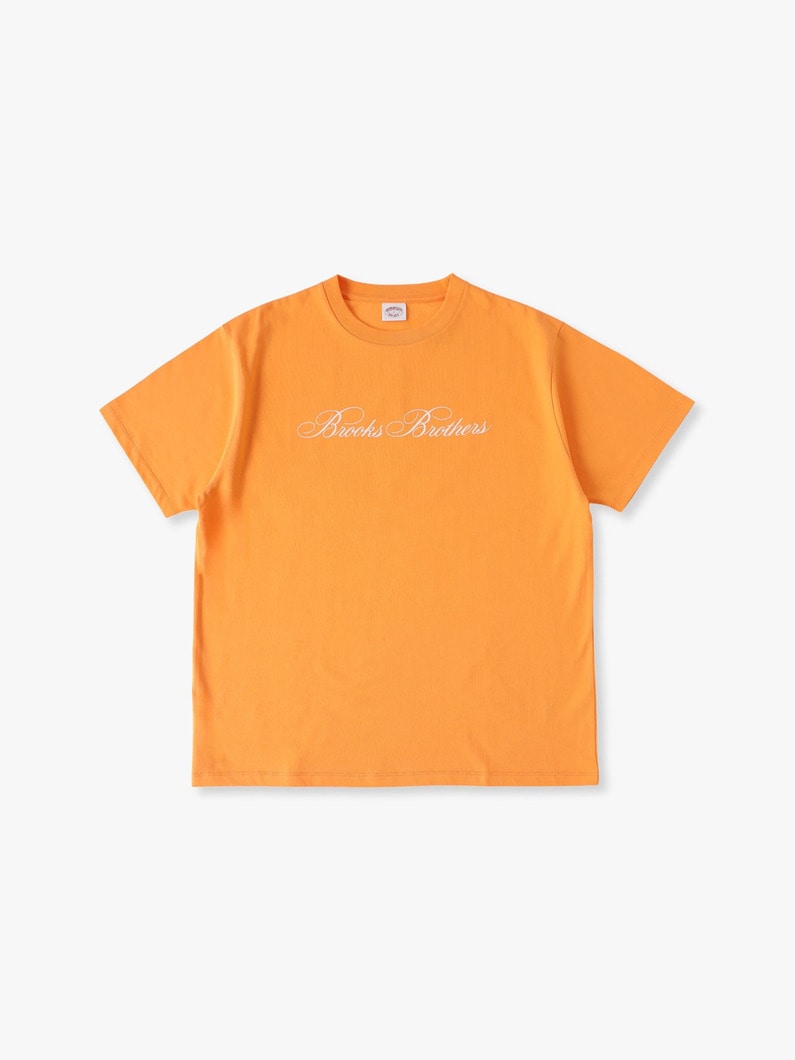 プレーンステッチ ロゴ ティー 詳細画像 orange 3