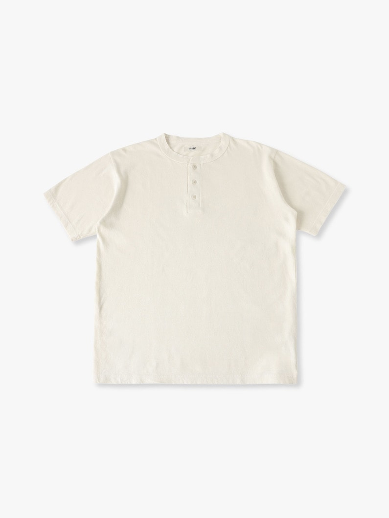 コットンヘンプ ヘンリーネックティー 詳細画像 ivory