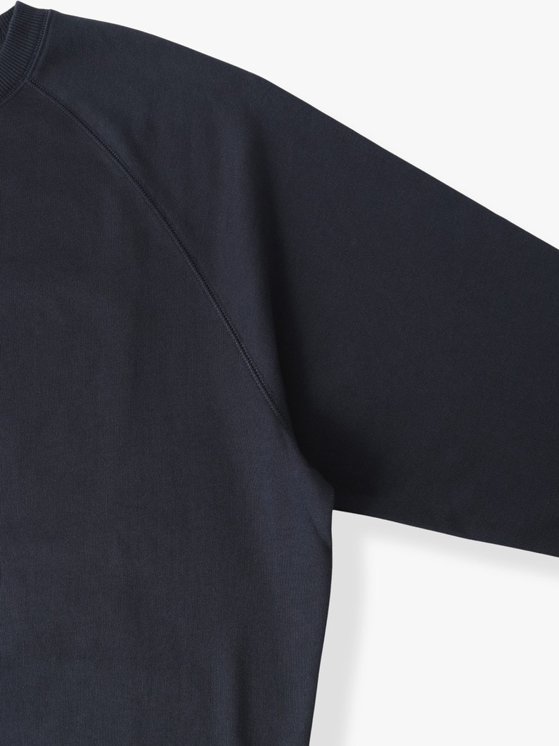 スーピマ ループバックスウェット ラグラン プルオーバー 詳細画像 navy 2