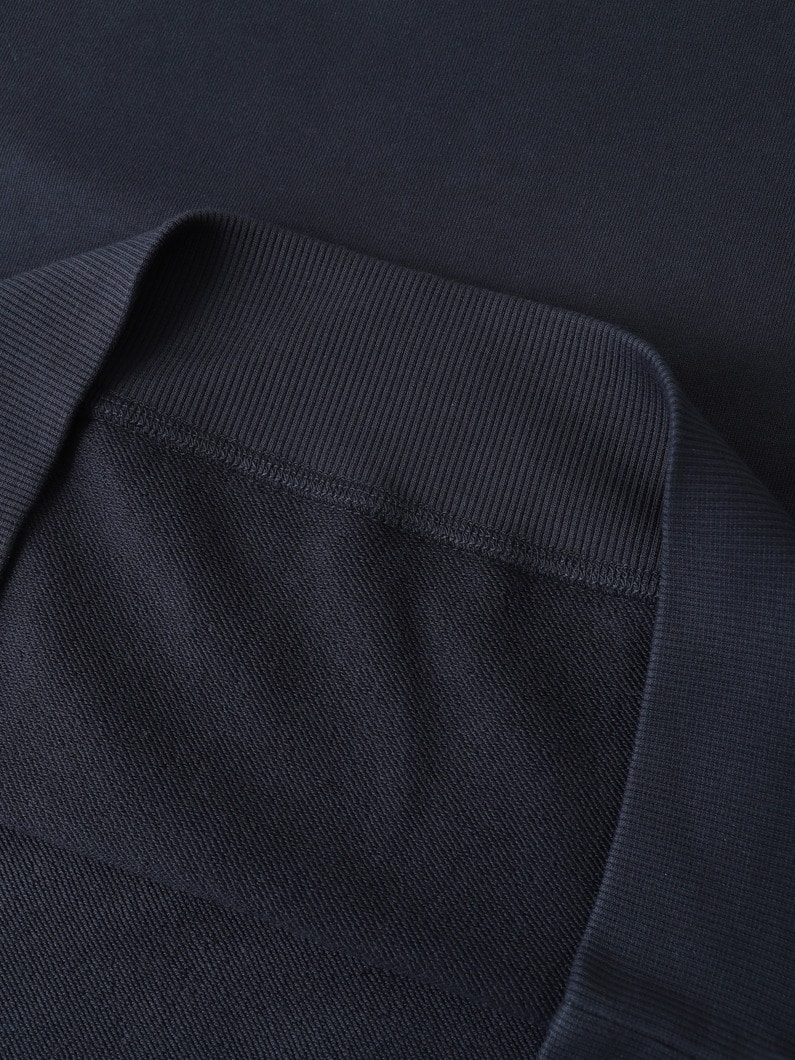 スーピマ ループバックスウェット ラグラン プルオーバー 詳細画像 navy 4