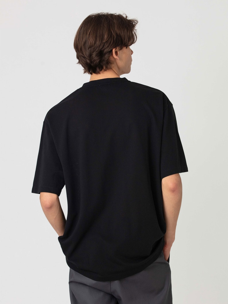 スーピマコットン メッシュ ティー 詳細画像 black 2