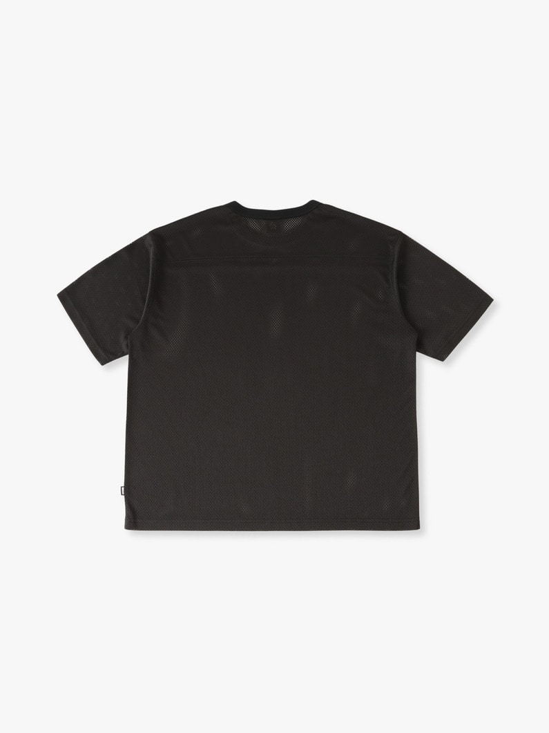 ポリエステルメッシュ フットボール ティー 詳細画像 charcoal gray 1