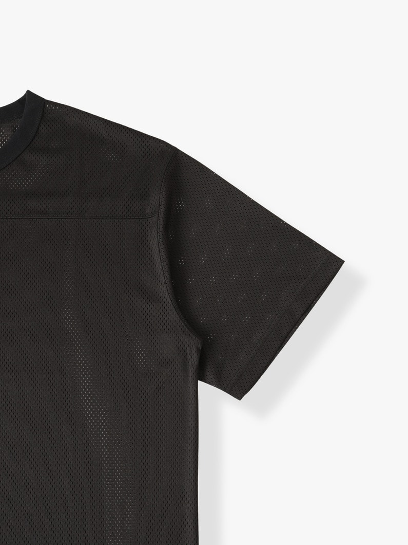 ポリエステルメッシュ フットボール ティー 詳細画像 charcoal gray 2
