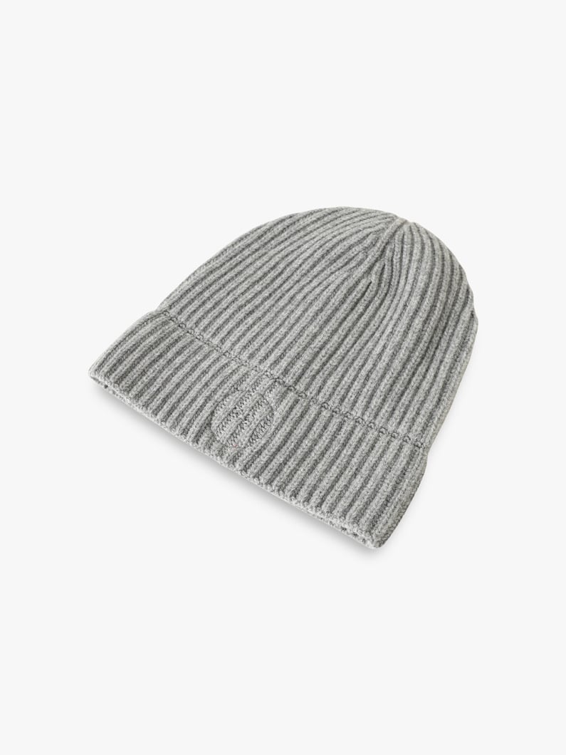 カシミアブレンド リブニット ビーニー 詳細画像 gray 2