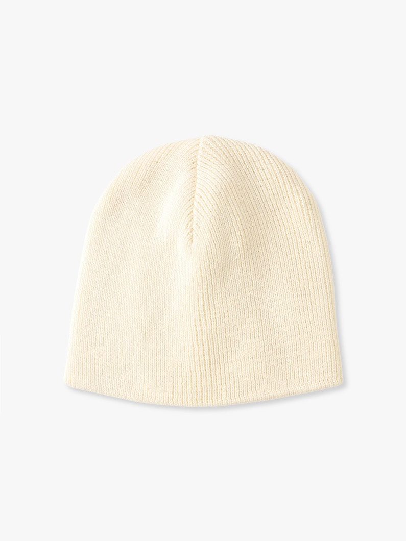 コーマコットン ニット ビーニー 詳細画像 ivory