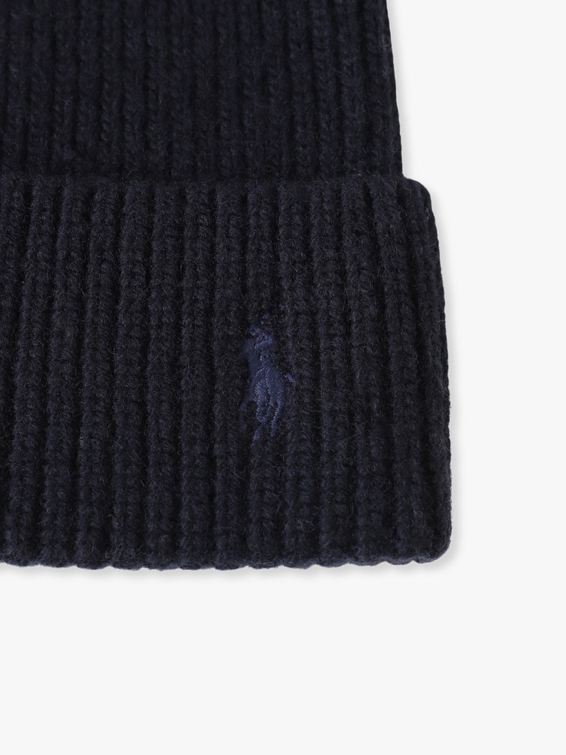 エクストラファイン メリノウールニット ビーニー（プレオーダー） 詳細画像 navy 3