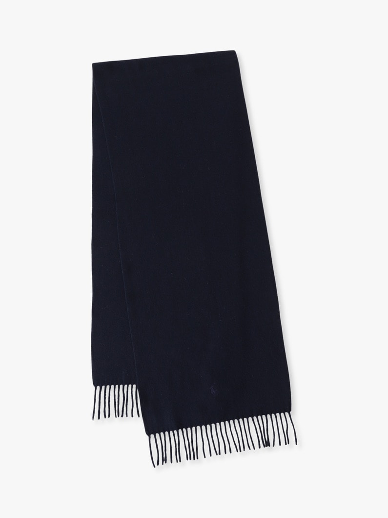 イタリアンバージンウールニット マフラー（プレオーダー） 詳細画像 navy 2