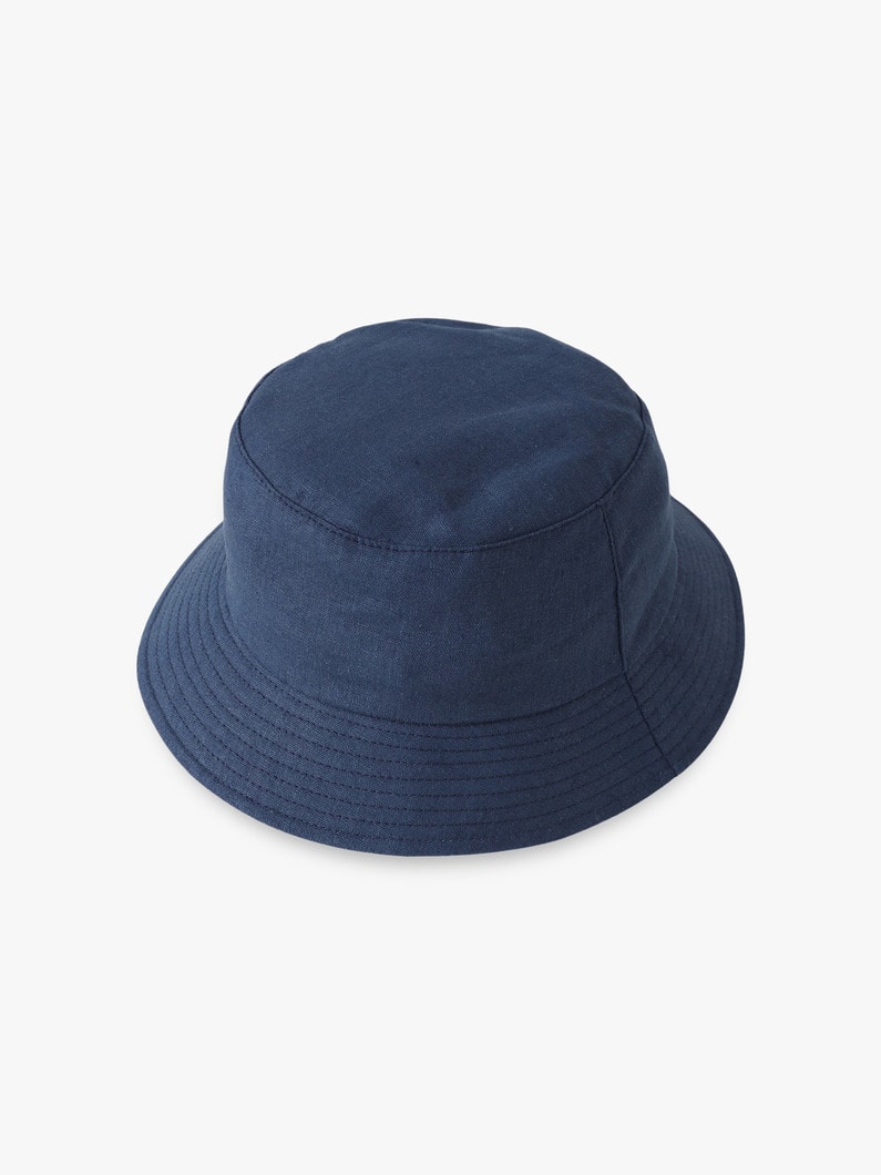 リネン バケットハット 詳細画像 indigo