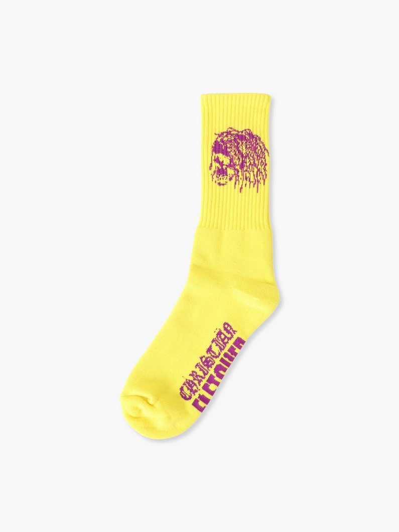 ブルネッティ スカル ソックス 詳細画像 yellow 1