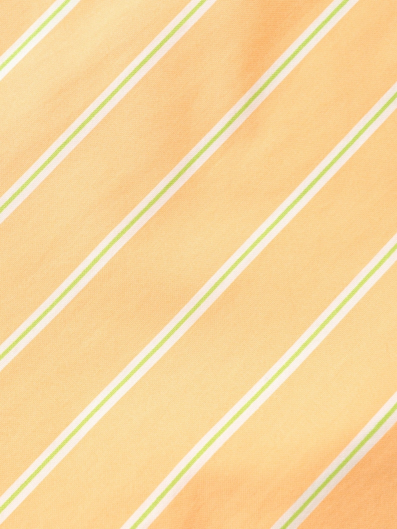 ストライプ ラッフル ドレス（オレンジ/グレー/100-140cm） 詳細画像 orange 4