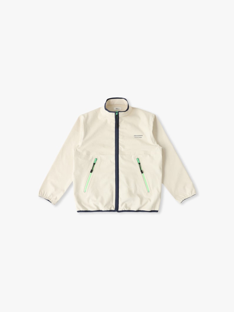 ネオン ジップ UV シールド ブルゾン（ブラック/ベージュ/オレンジ/100-140cm） 詳細画像 beige 3