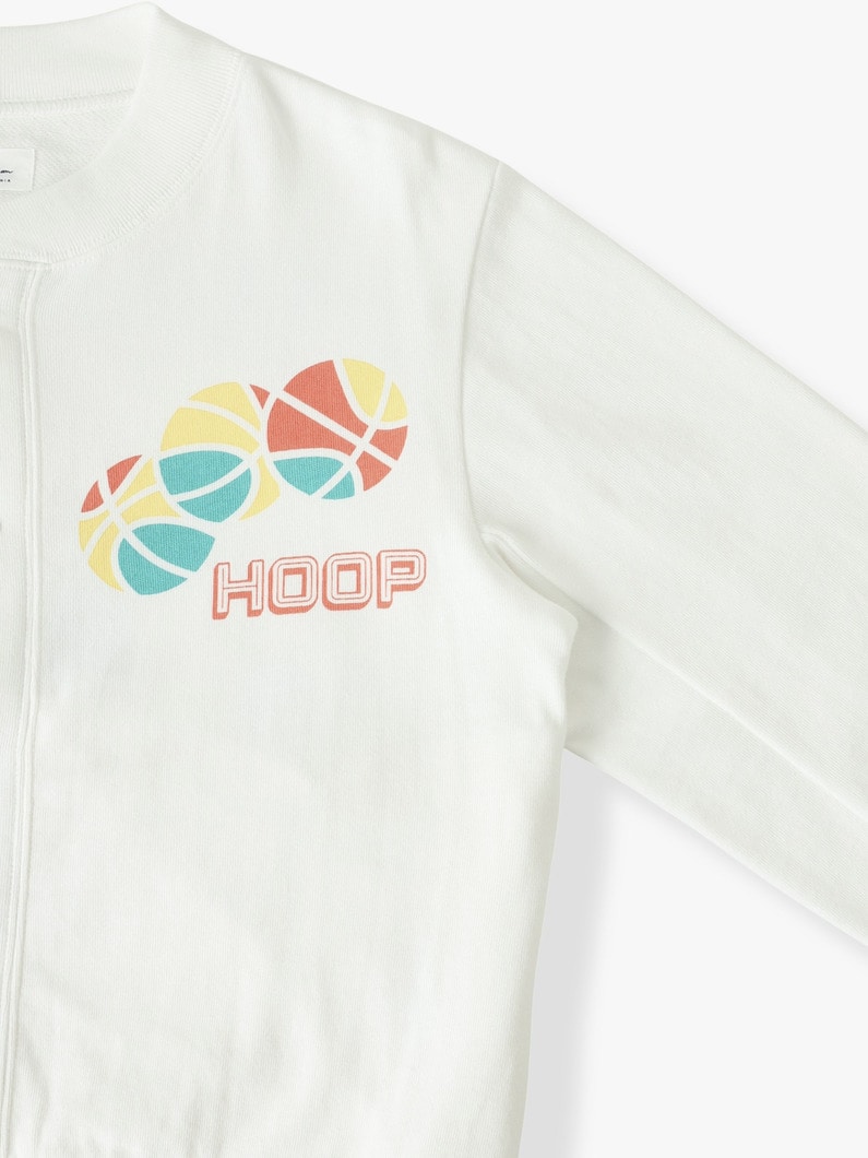 スポーツ プリント ジャケット（オフホワイト/グリーン/100-140cm） 詳細画像 off white 1
