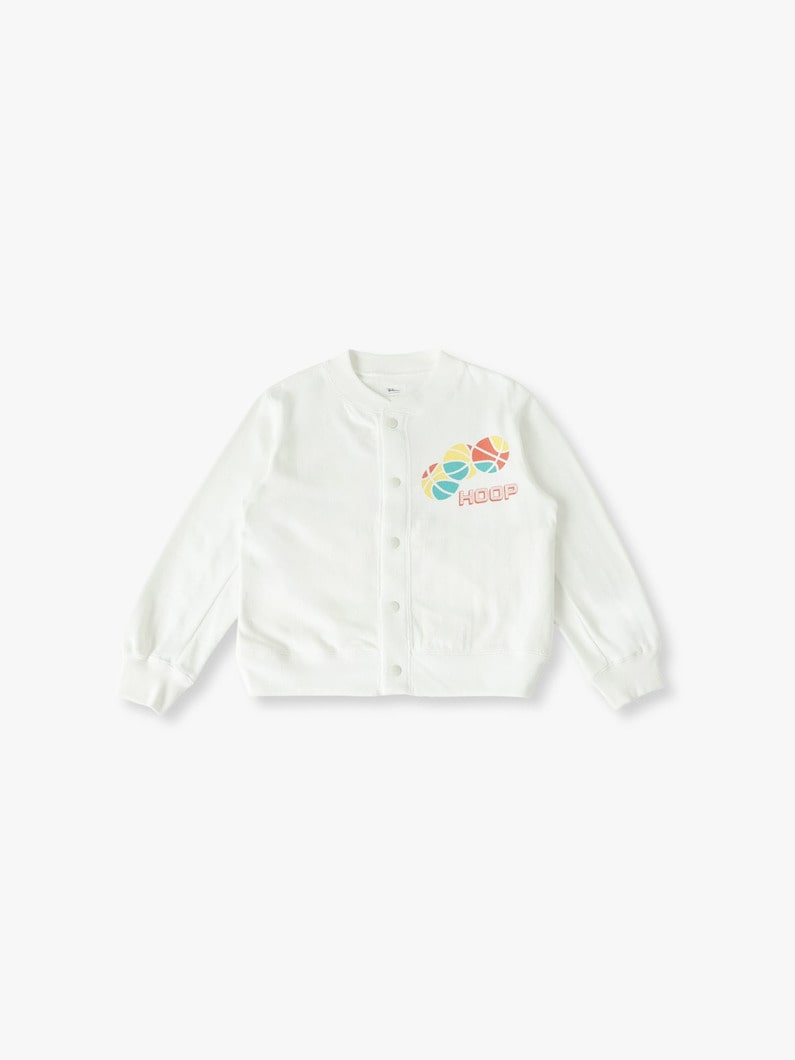 スポーツ プリント ジャケット（オフホワイト/グリーン/100-140cm） 詳細画像 off white 3