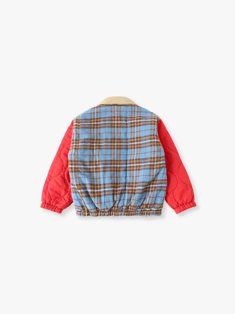 リバーシブル ジップ ブルゾン（レッド/オレンジ/85-135cm） 詳細画像 red 1