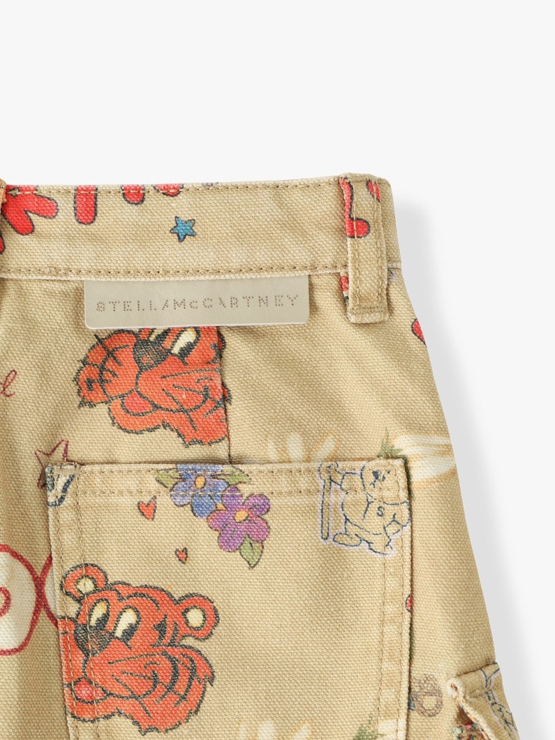 キャンバス カレッジ スカート（3-8Y） 詳細画像 beige 4