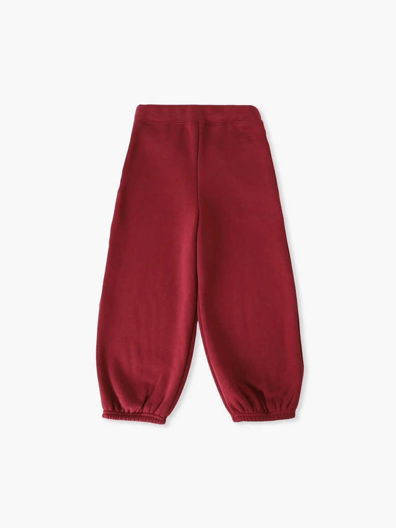スウェット バルーン パンツ（バーガンディ/ライトグレー/100-140cm） 詳細画像 burgundy 3