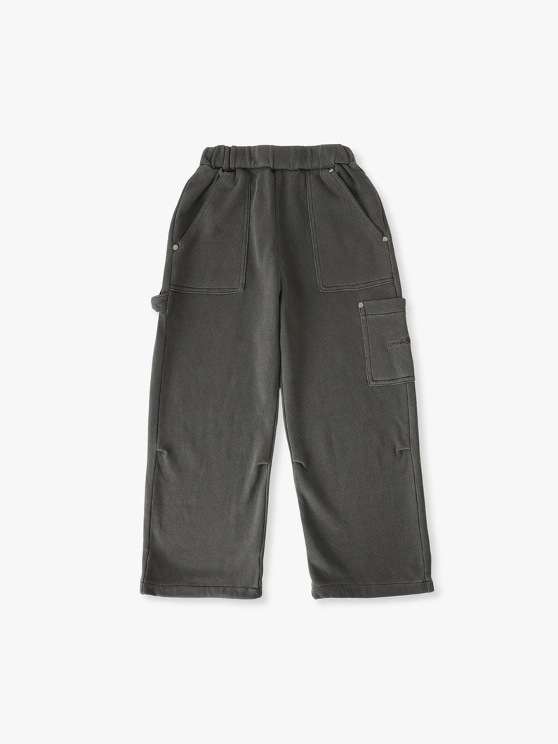 テリー ループ カーゴ ビンテージ ダイ パンツ（85-135cm） 詳細画像 black 1