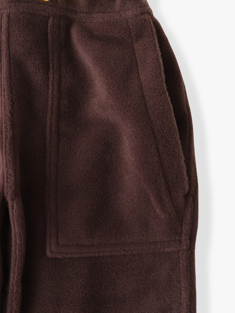 フリース ルーズ テーパード パンツ（ブラウン/ネイビー/サンド/100-150cm） 詳細画像 brown 2