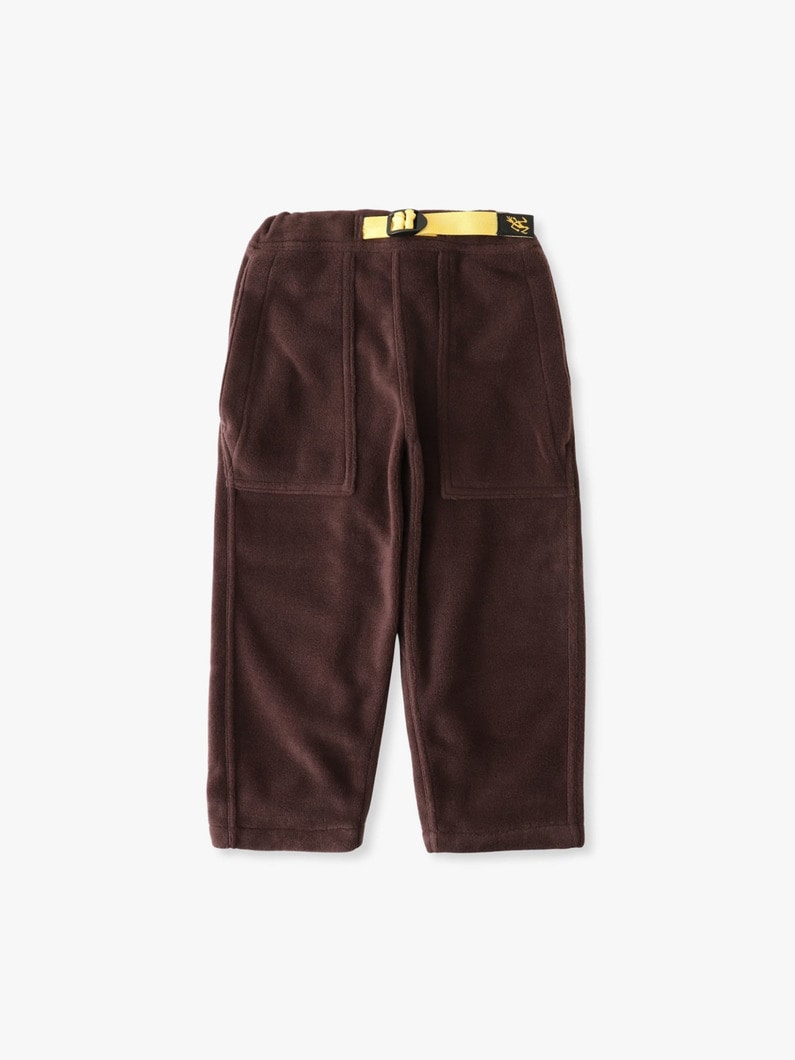 フリース ルーズ テーパード パンツ（ブラウン/ネイビー/サンド/100-150cm） 詳細画像 brown 4