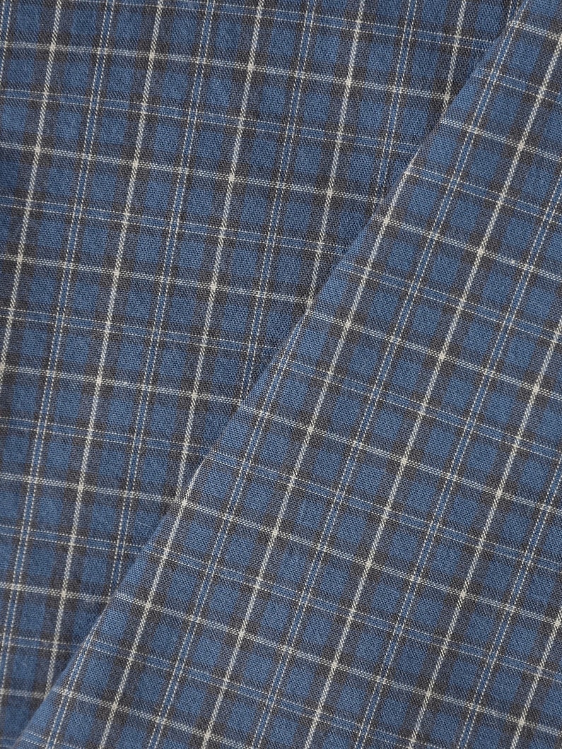 チェック ボタン ダウン シャツ（100-135cm） 詳細画像 blue 4