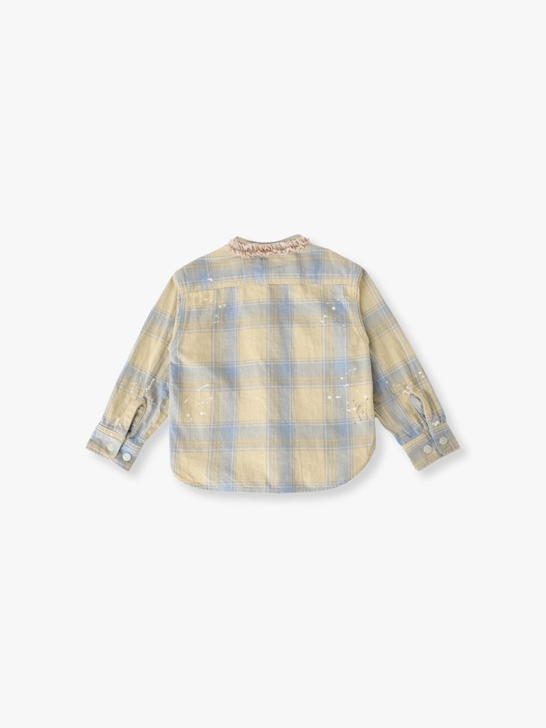 フランネル リメイク ワーク シャツ（105-125cm） 詳細画像 yellow 1
