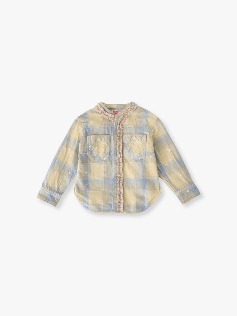 フランネル リメイク ワーク シャツ（105-125cm） 詳細画像 yellow 1