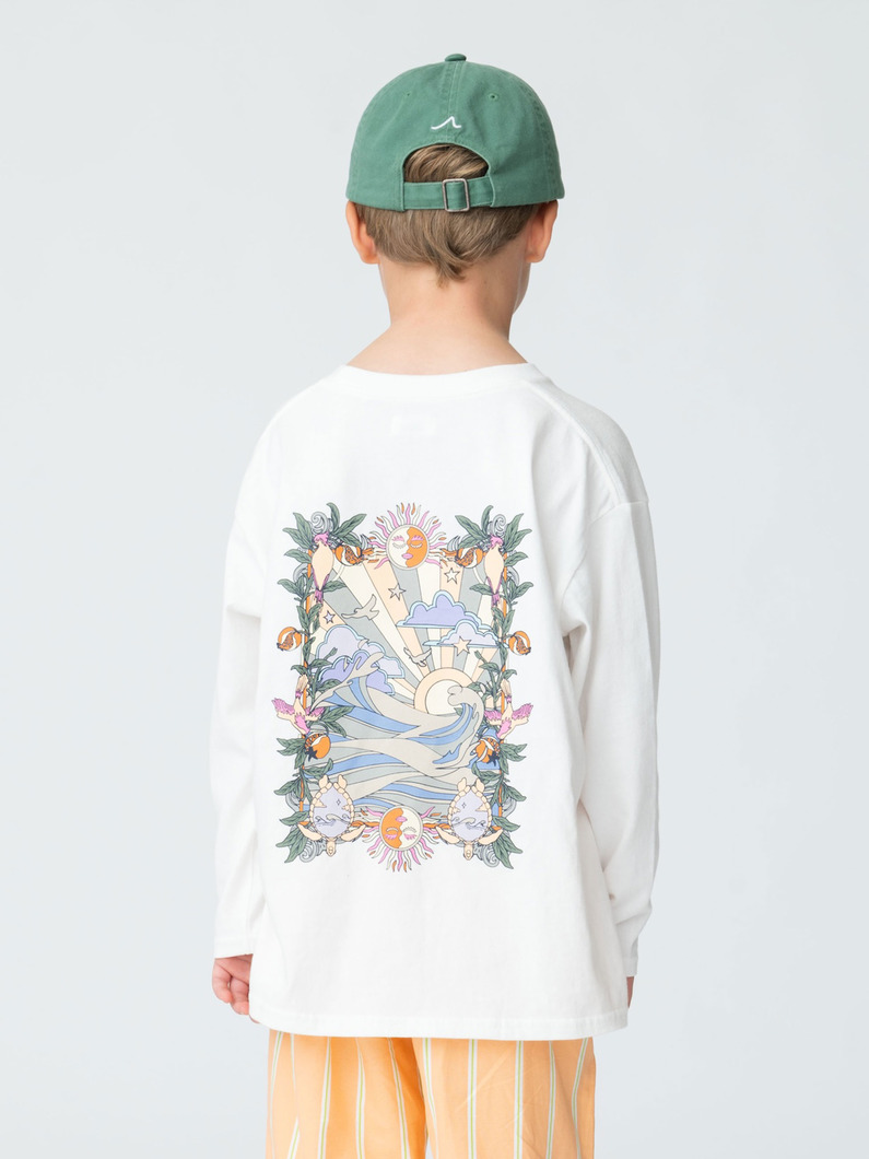 シー タートル カード ティー（オフホワイト/チャコールグレー/100-140cm） 詳細画像 off white