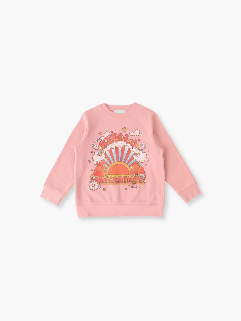 サンライズ グラフィック スウェット プルオーバー（3-8Y） 詳細画像 pink 1