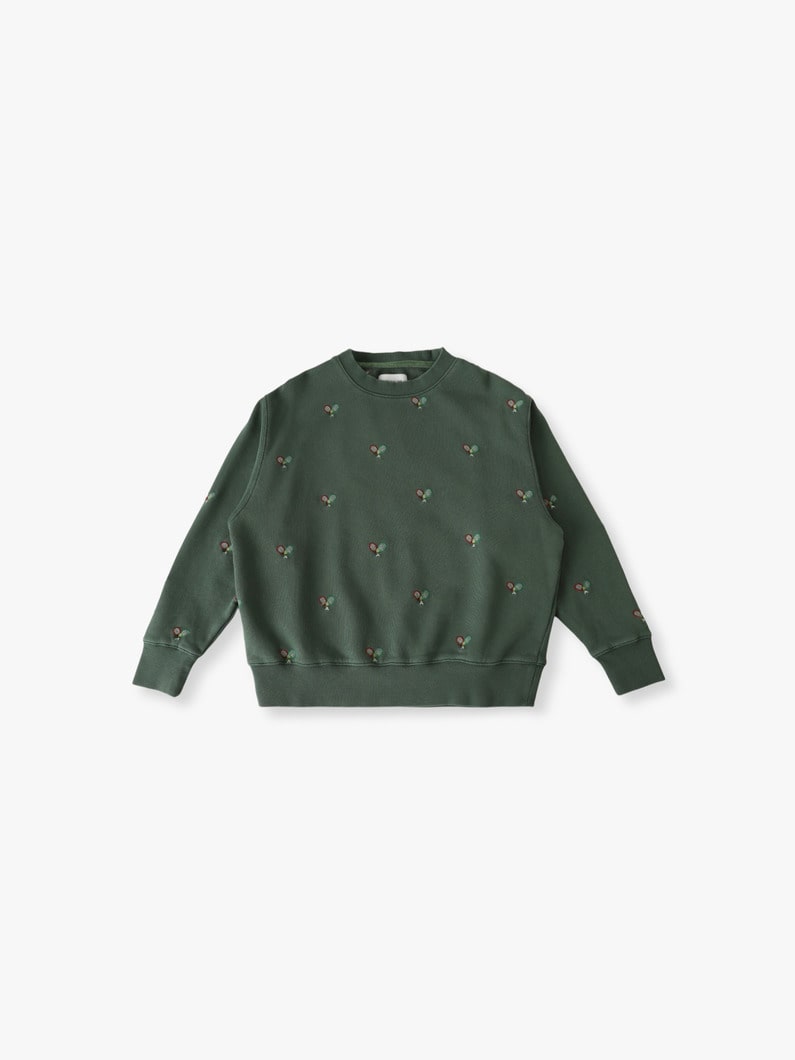 テニス テリー ループ ビンテージ ダイ プルオーバー（85-135cm） 詳細画像 green 1