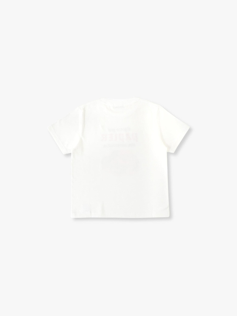 ラテ ショート スリーブ ティー（ホワイト/ブラック/90-130cm） 詳細画像 white 1