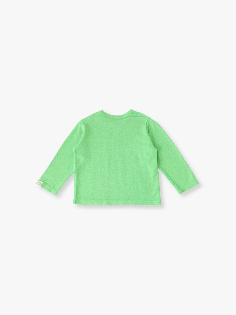 ロング スリーブ ティー（オフホワイト/オレンジ/ライトグリーン/グリーン/70-90cm） 詳細画像 light green 1