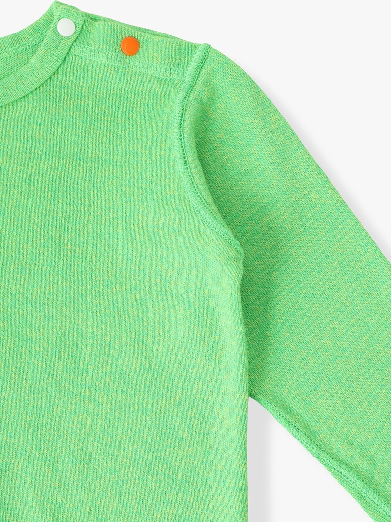 ロング スリーブ ティー（オフホワイト/オレンジ/ライトグリーン/グリーン/70-90cm） 詳細画像 light green 2