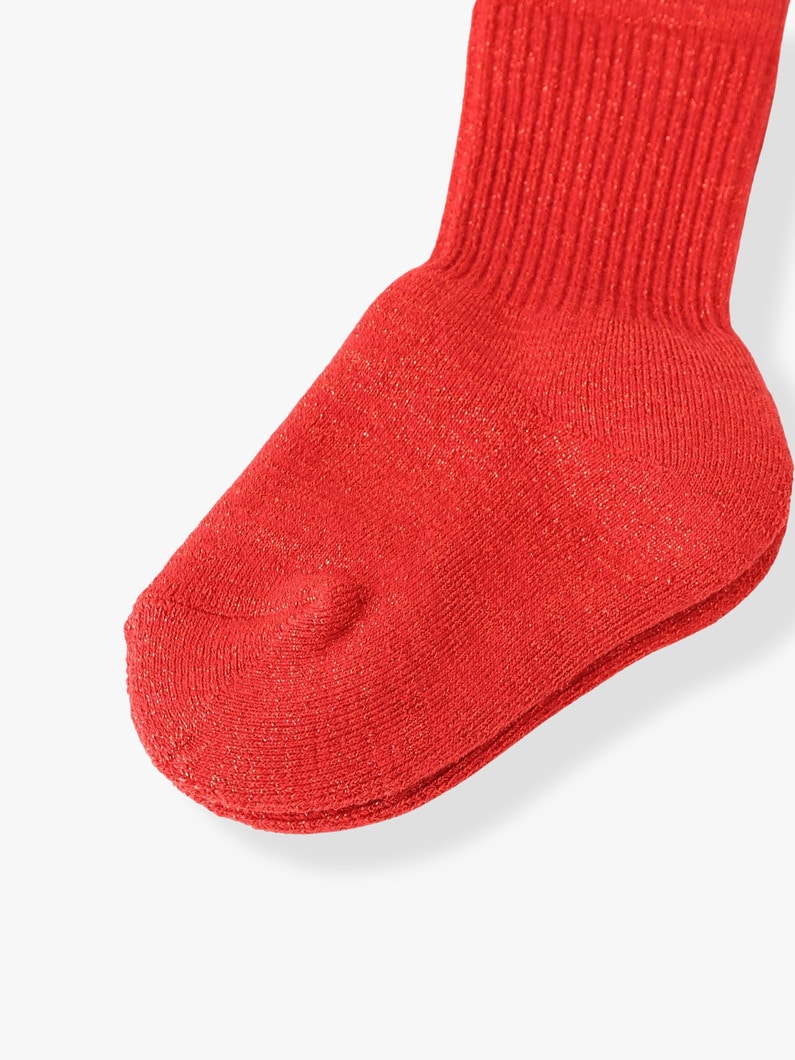 キラキラ スケーター ソックス（13-18cm） 詳細画像 red 1