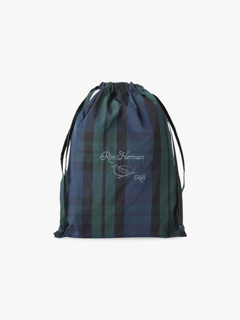 チェック レッスン バッグ セット（バーガンディー/ネイビー） 詳細画像 navy 1