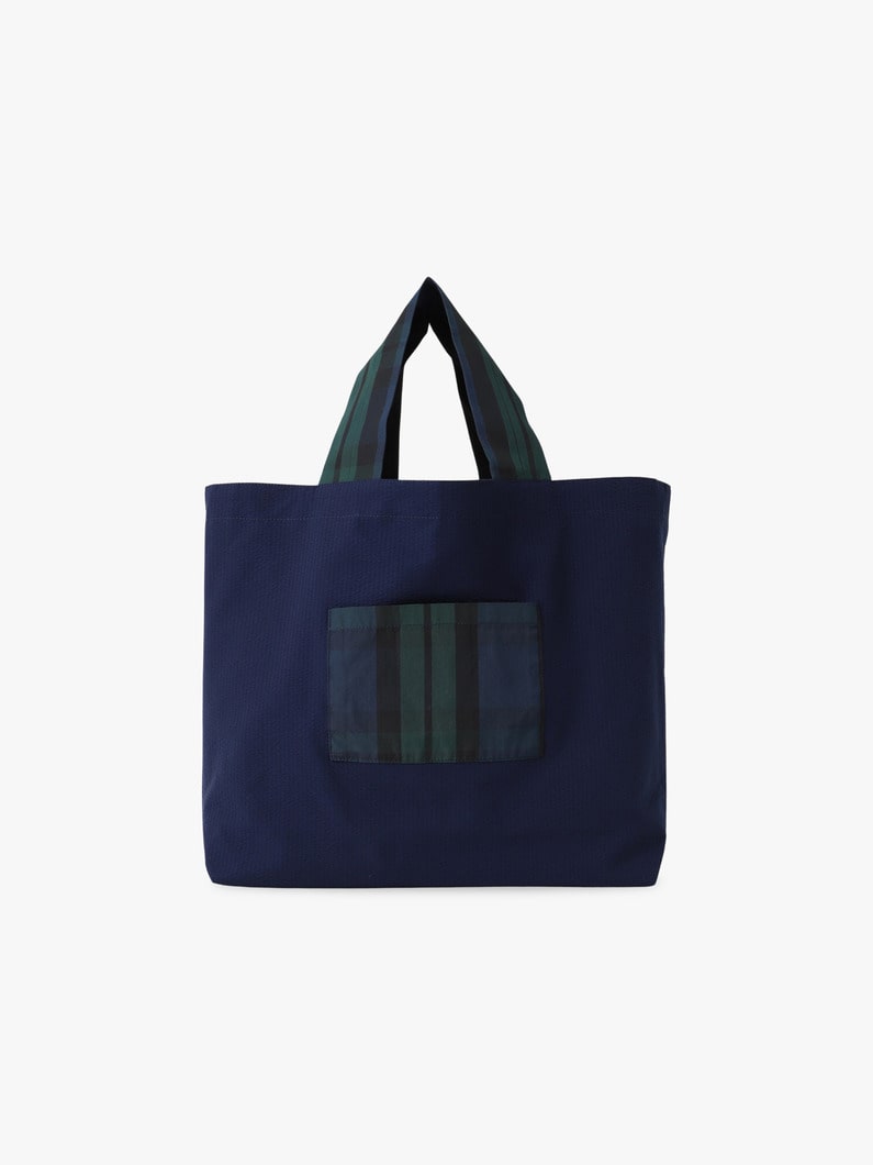 チェック レッスン バッグ セット（バーガンディー/ネイビー） 詳細画像 navy 7