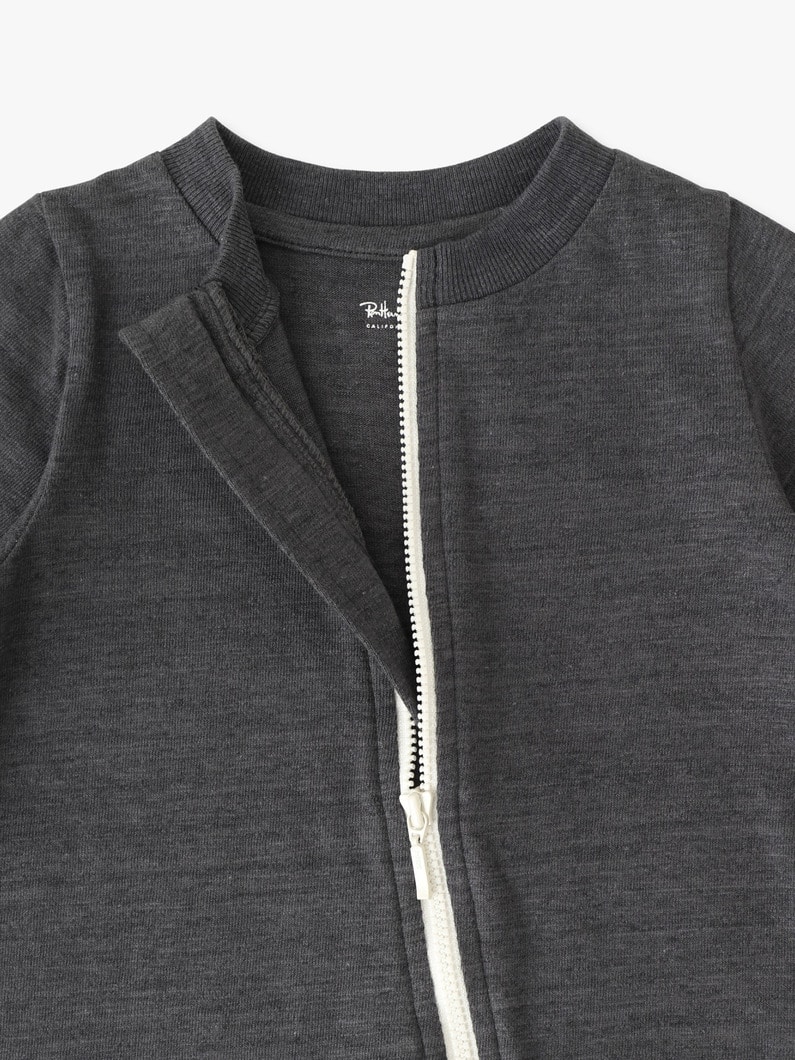 ベビー カバーオール（ライトグレー/チャコールグレー/70cm） 詳細画像 light gray 4