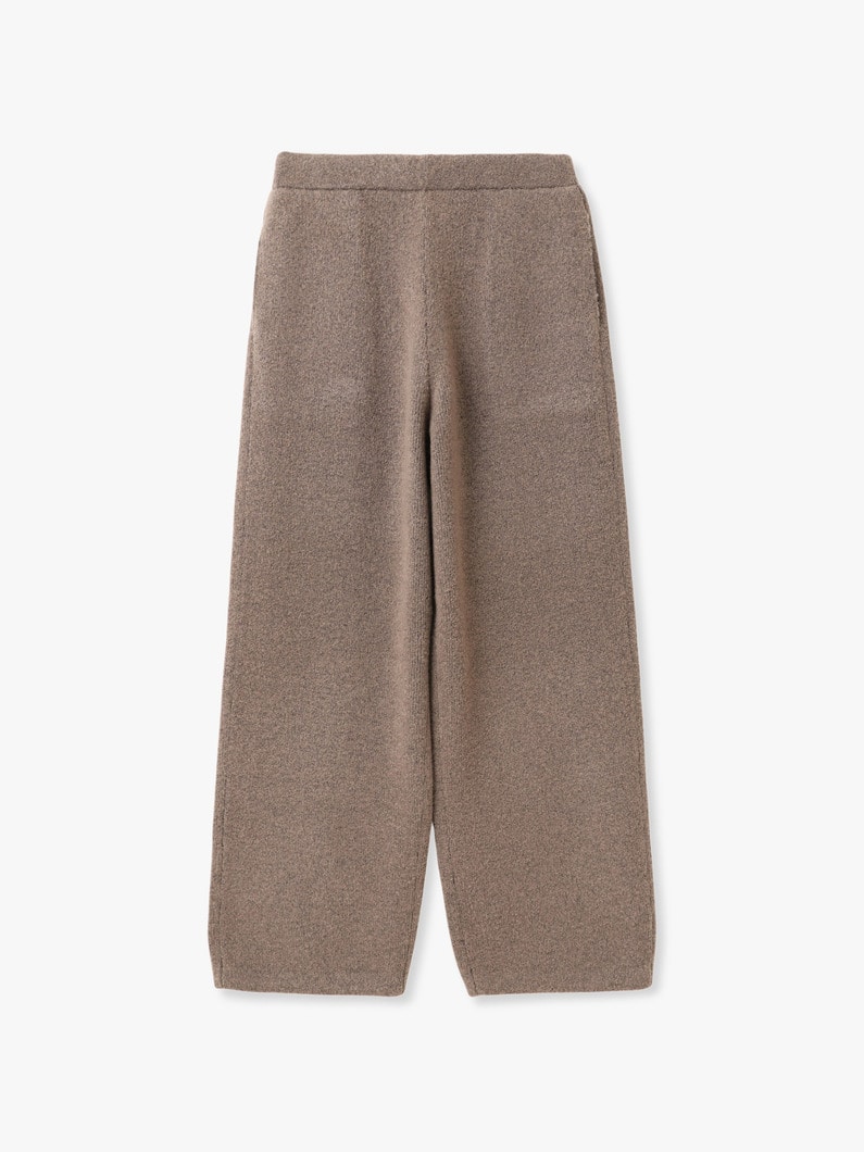ブークレ ニット パンツ 詳細画像 brown