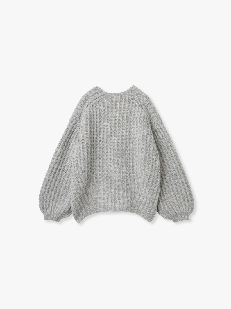 ミックス モヘア カーディガン（グレー） 詳細画像 gray 1