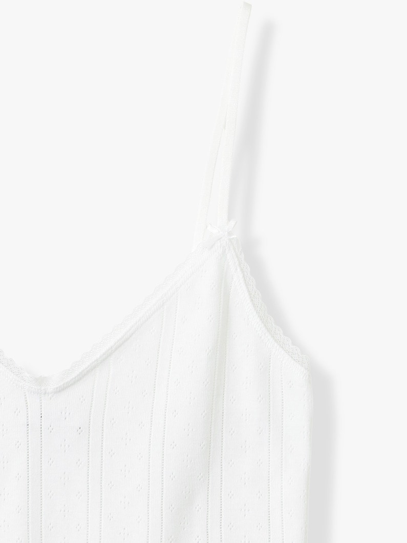 ポインテール ロングキャミソール 詳細画像 white 2