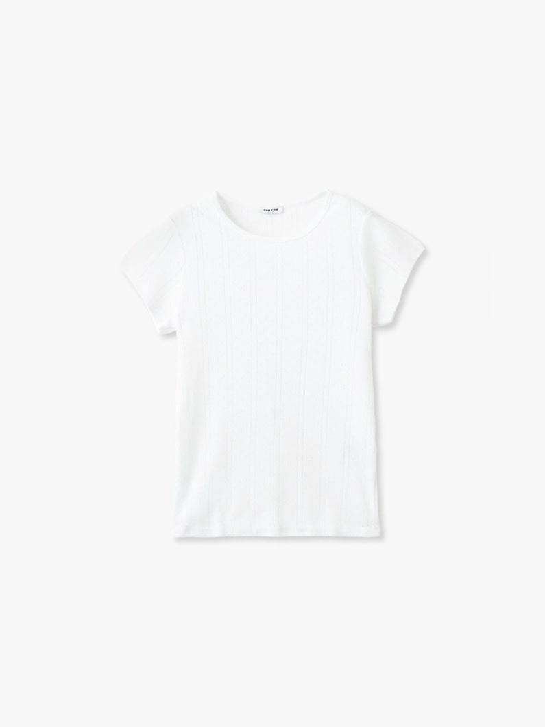 ポインテール フレンチスリーブ ティー 詳細画像 white 2