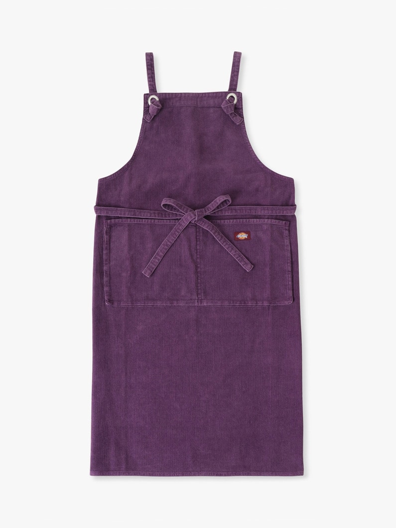 コーデュロイ ワーク エプロン 詳細画像 purple