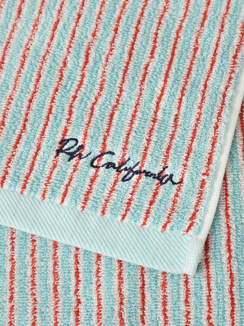 RH カリフォルニア マルチストライプ フェイスタオル 詳細画像 turquoise 2